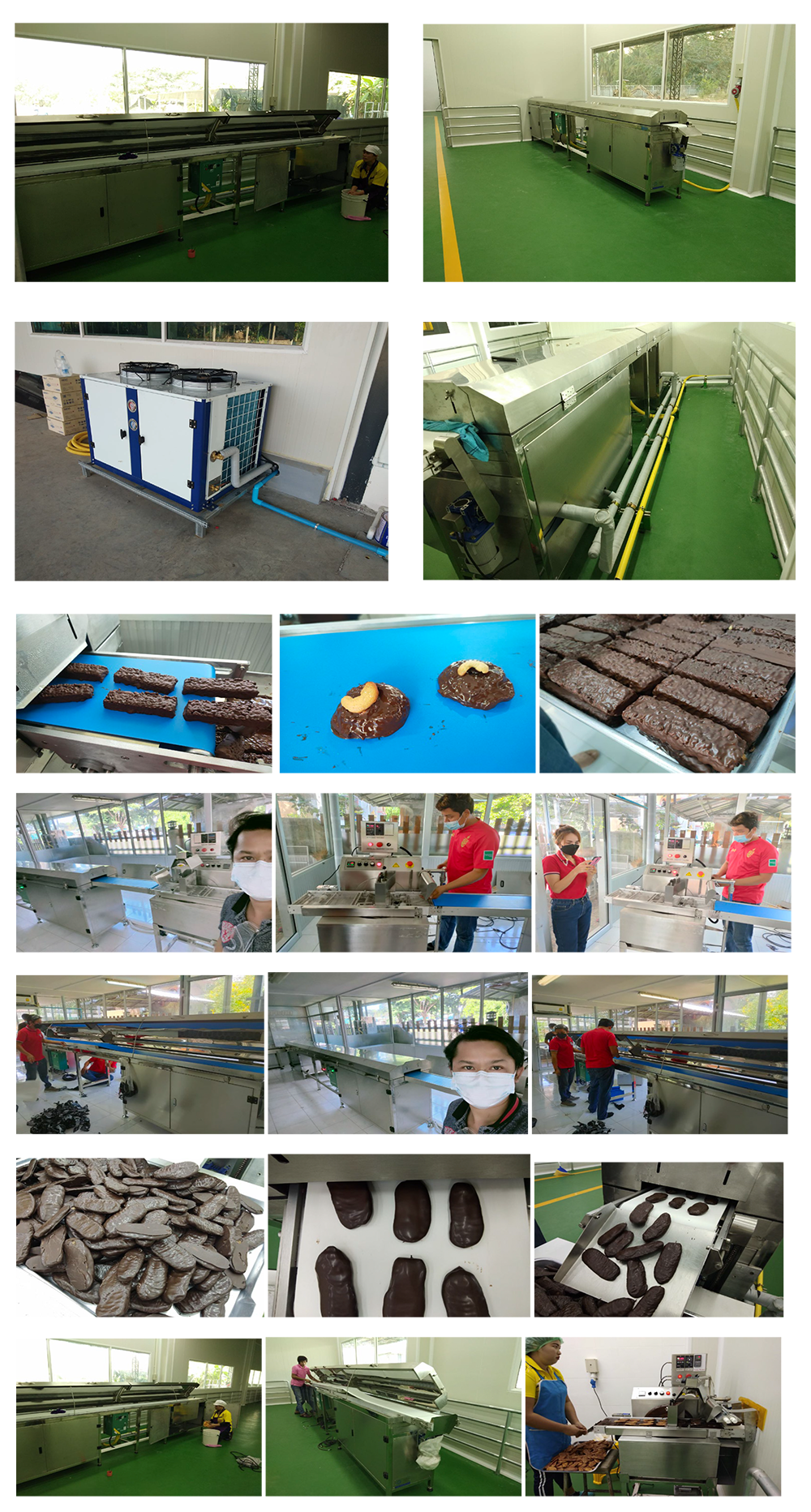 รายละเอียดเครื่องเคลือบช็อคโกแลต